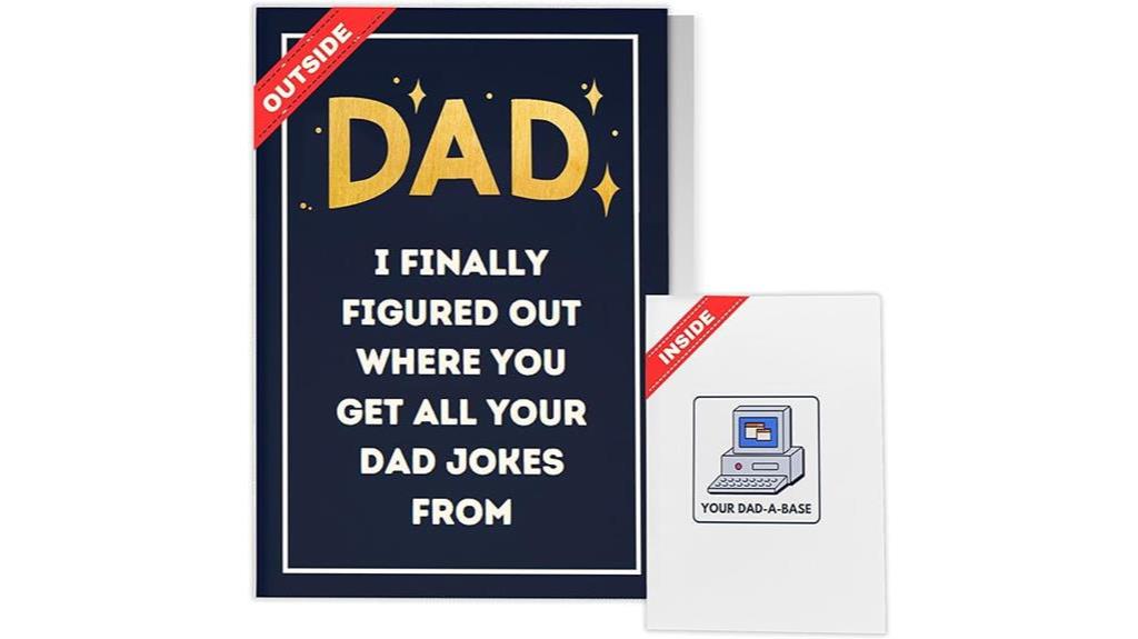 humorous dad joke card
