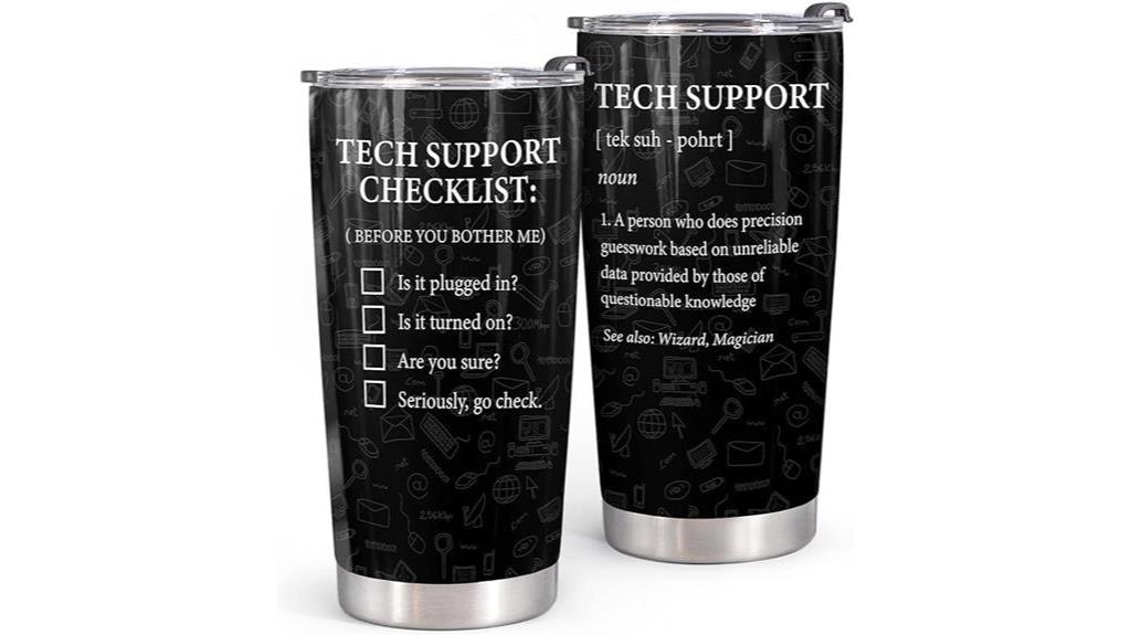 it helpdesk tumbler humor