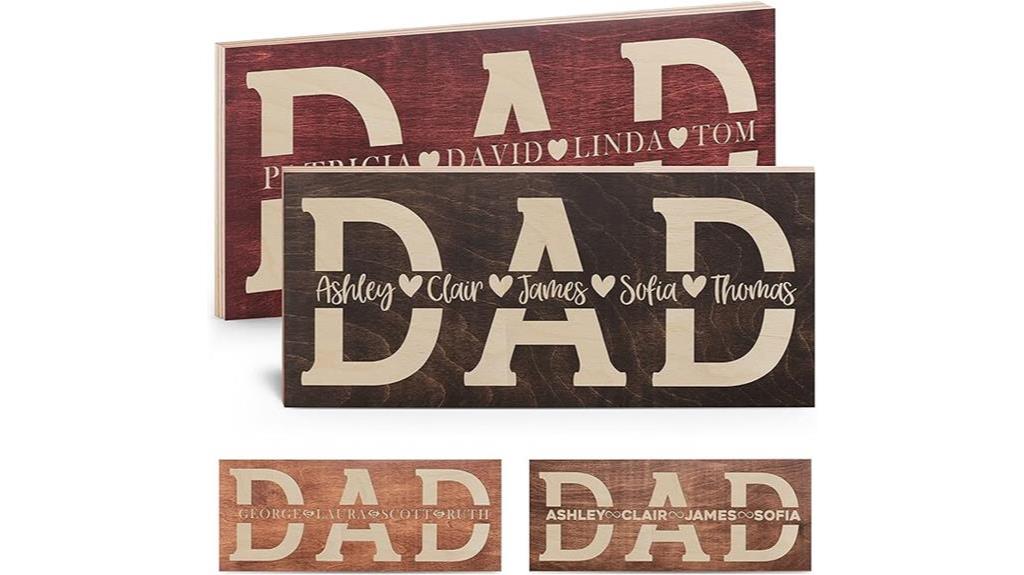 personalized dad sign gift