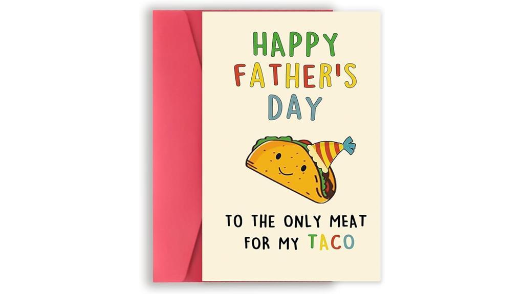 taco themed father s day card