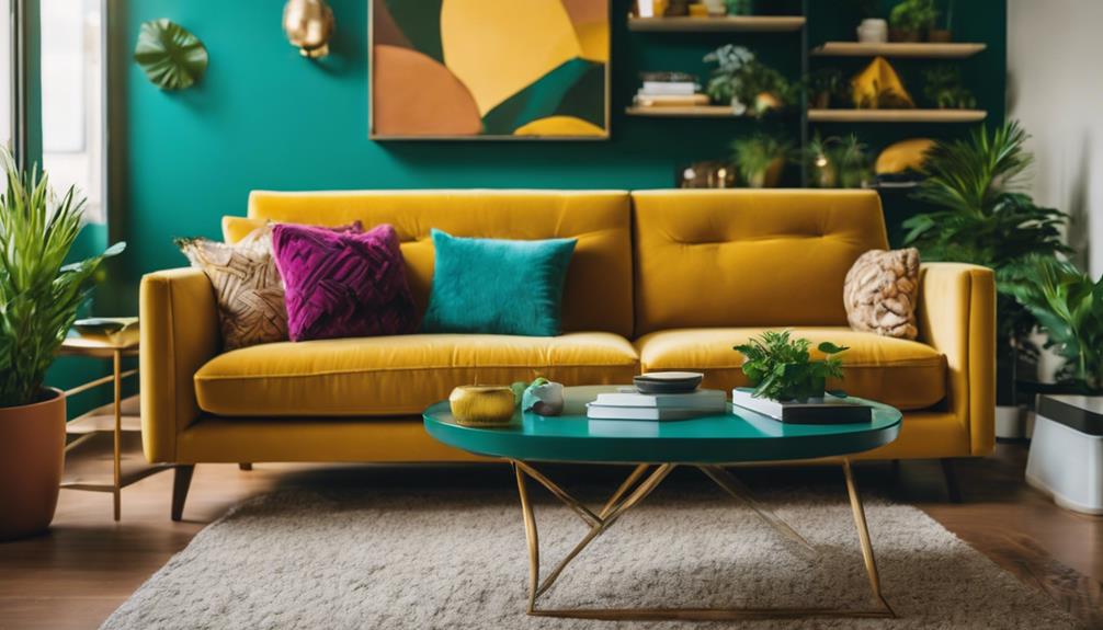 vibrant living room makeover