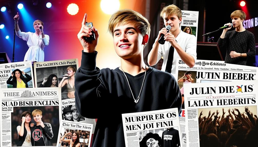 justin bieber s musical achievements celebrated