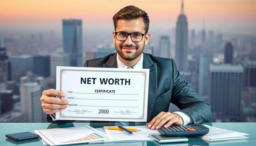 significance of net worth certificates