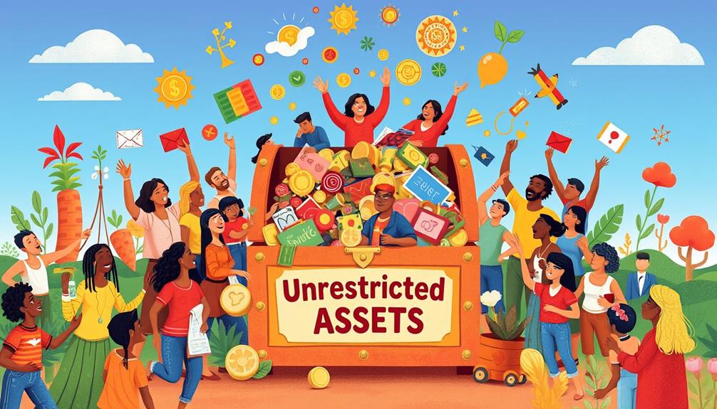 value of unrestricted assets