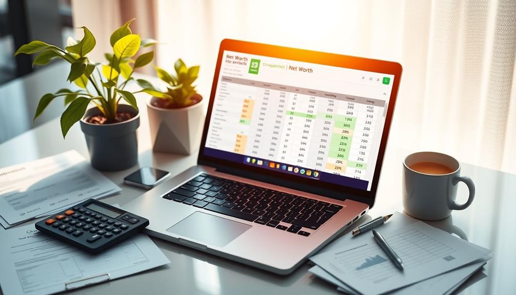 wealth tracking spreadsheet tool