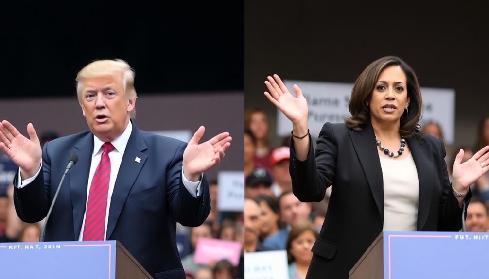 trump and harris rhetoric analysis