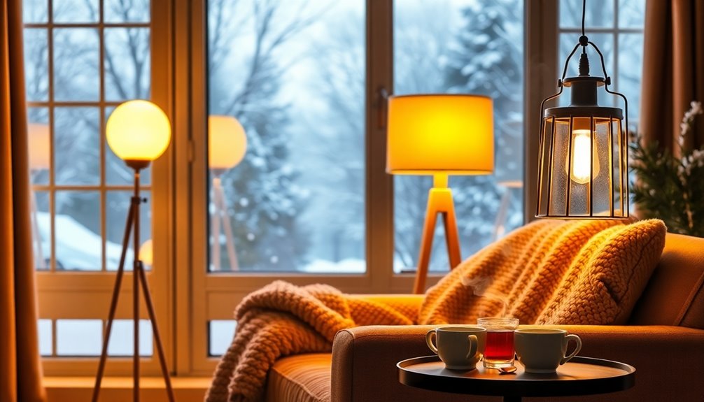 brighten winter with lamps