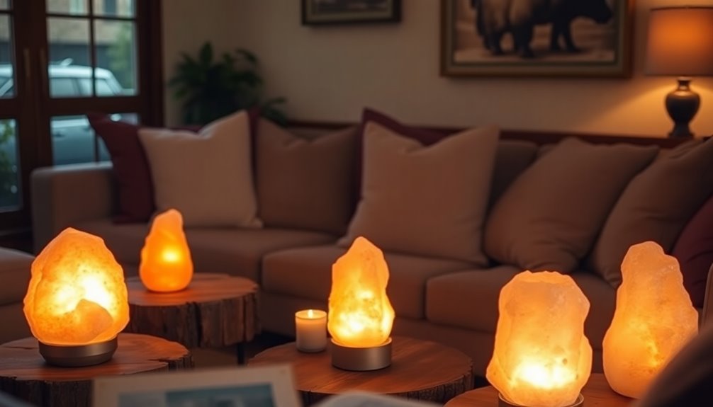 cozy calming salt lamps