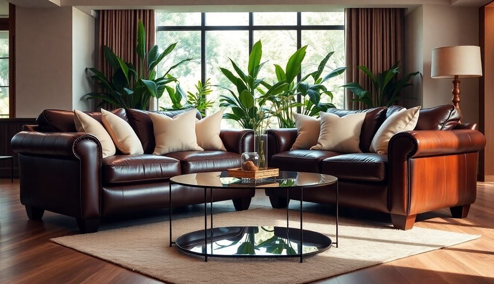 luxury leather sofas selection