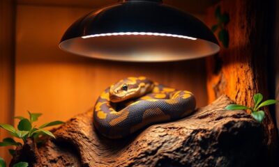 optimal heat lamps for pythons