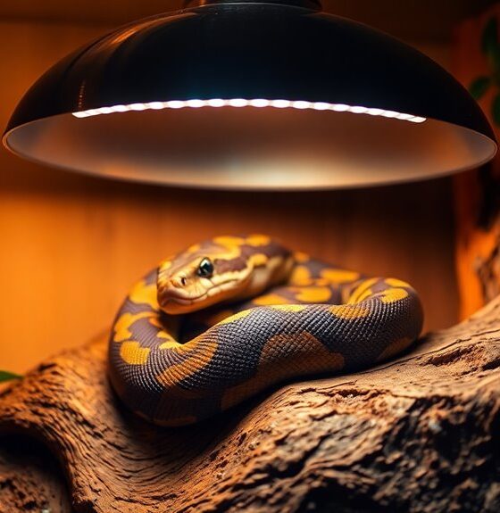 optimal heat lamps for pythons