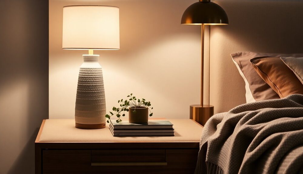 stylish bedside lamp selection