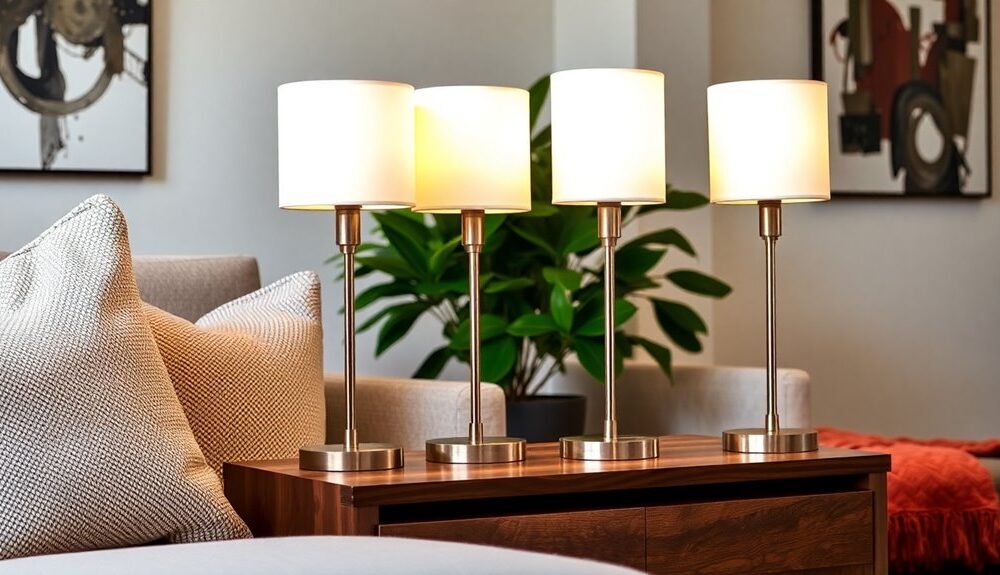 stylish lamps enhance ambiance