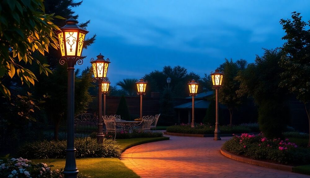 stylish outdoor solar lighting