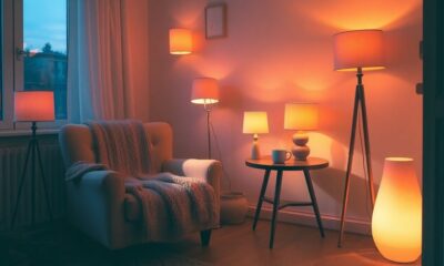 warm soothing sunset lamps