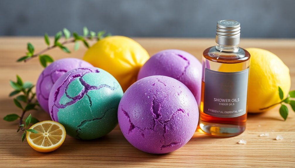 choosing essential oil shower bombs