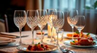 elegant dining glassware sets