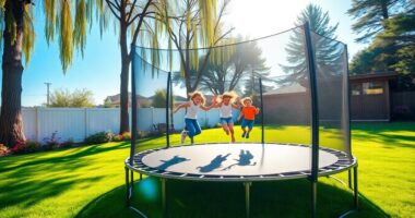 outdoor trampolines for fitness