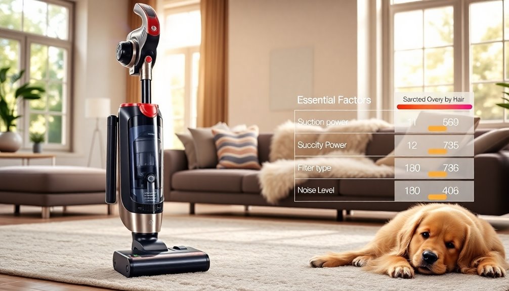 pet hair vacuum selection factors