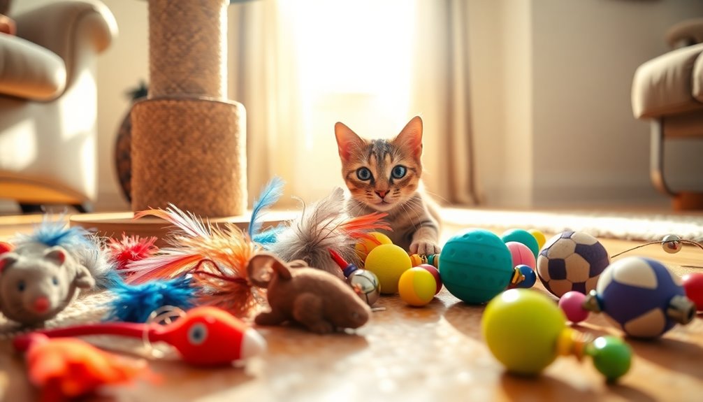 selecting indoor cat toys