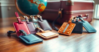 stylish and functional luggage tags