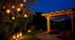 stylish outdoor garden lighting