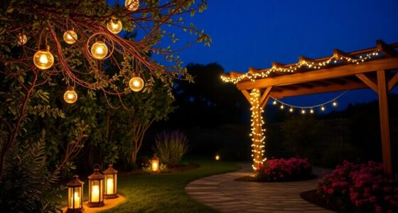 stylish outdoor garden lighting