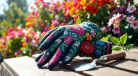 stylish protective gardening gloves