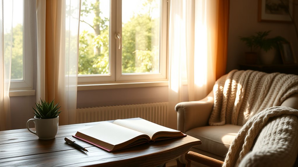 mindful writing space setup