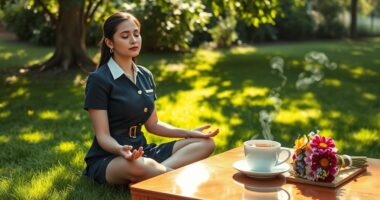 mindfulness techniques for cabin crew