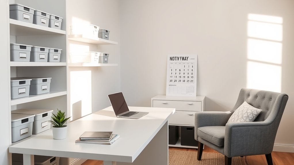 maintain consistent organization habits