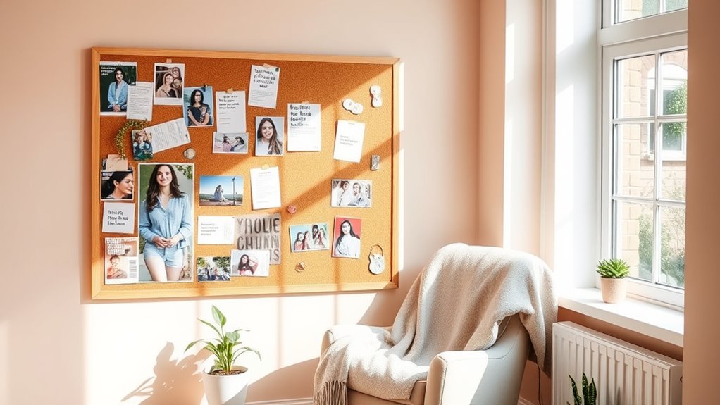 place vision board prominently daily