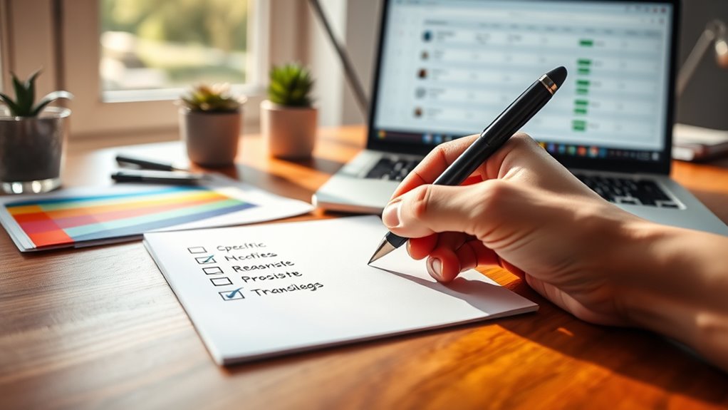 set realistic flexible goals