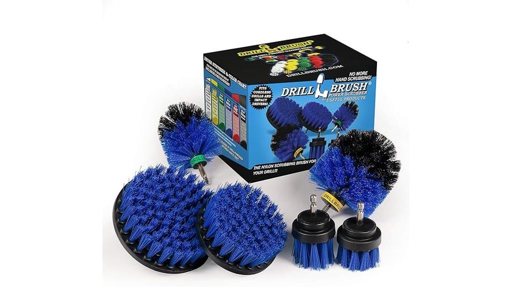 five piece drill brush set