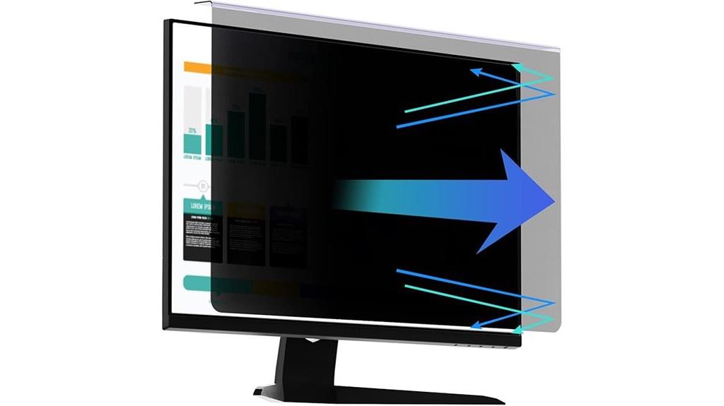 27 inch monitor privacy protector