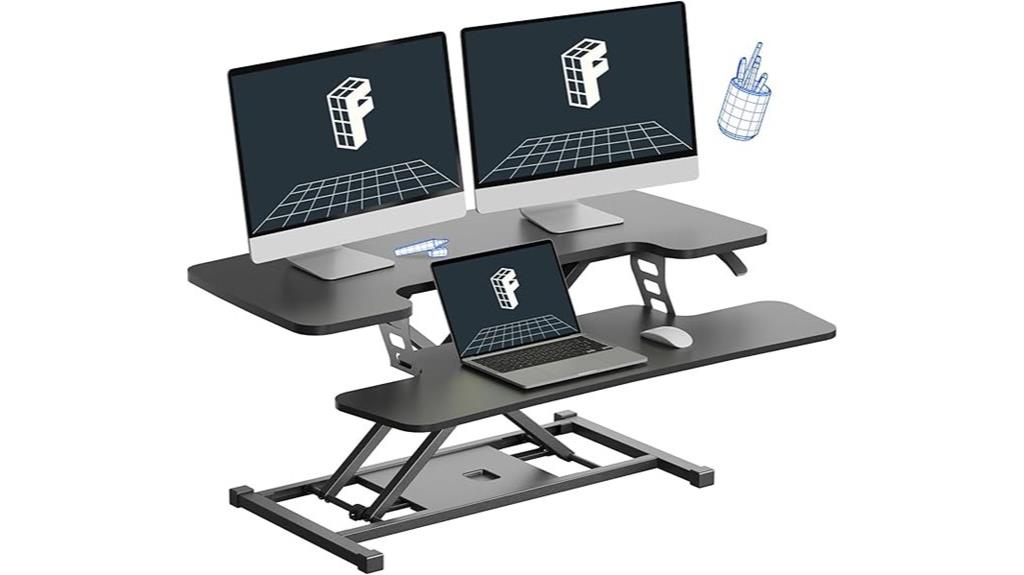 36 inch height adjustable desk
