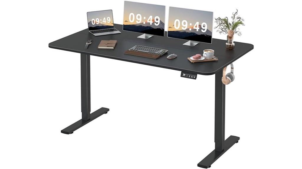 adjustable black standing desk