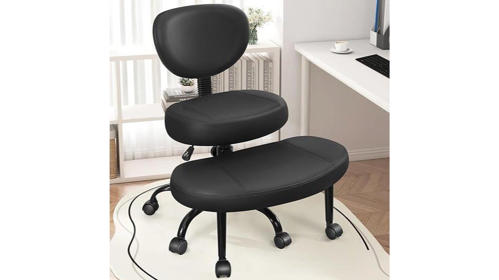 adjustable criss cross office chair