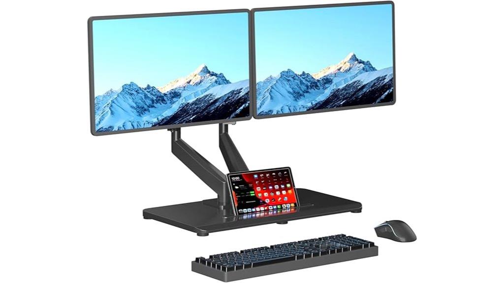 adjustable dual monitor arms