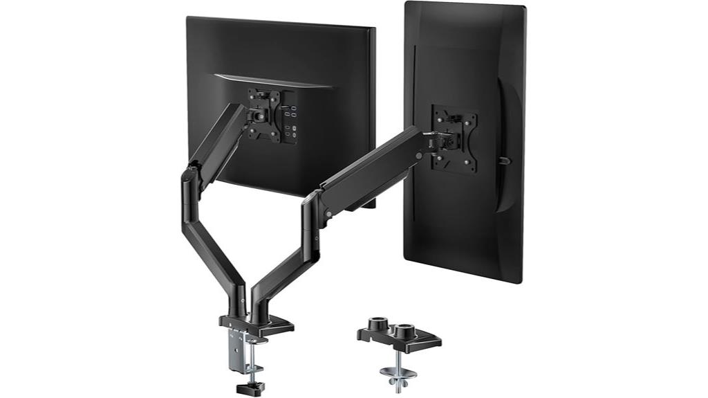adjustable dual monitor mount