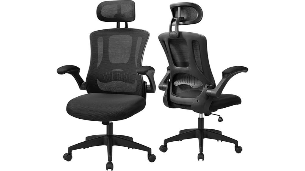 adjustable lumbar office chair