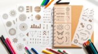 bullet journal stencil packs