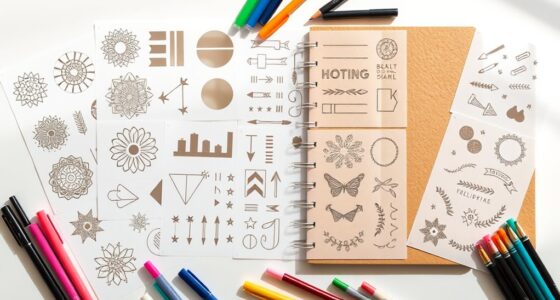 bullet journal stencil packs