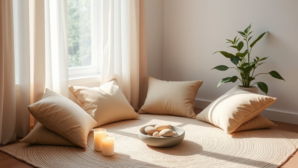 create a peaceful personalized meditation space