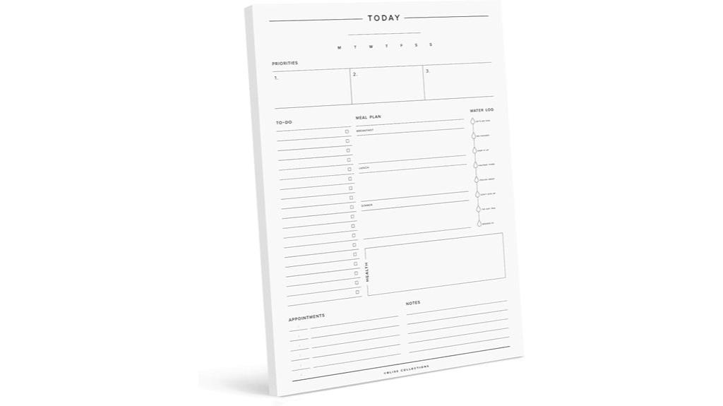 daily planning and to do list