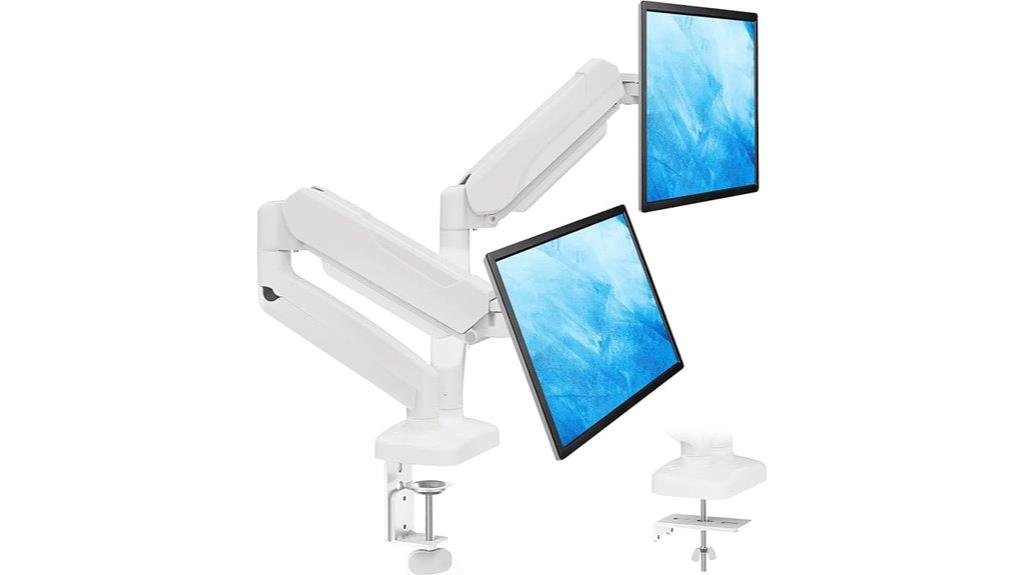 dual monitor desk mount