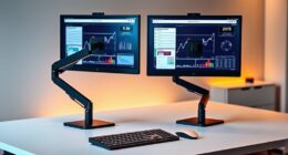 dual monitor gas arms