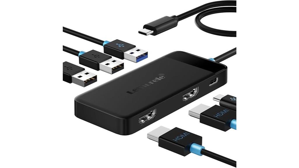 dual monitor usb c dock