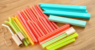 eco friendly silicone straw sets