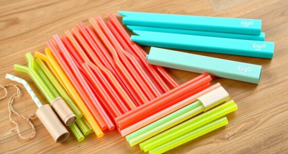 eco friendly silicone straw sets
